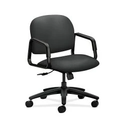 HON HON4002CU19T Solutions Seating Mid-Back Office/Computer Chair, Fixed Arms, Iron Ore Fabric