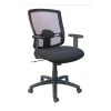 Alera® Etros Series Mesh Mid-Back Petite Swivel/Tilt Chair, Supports Up To 275 Lbs., Black Seat/Black Back, Black Base