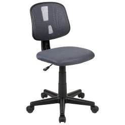Flash Furniture Fundamentals Nylon Swivel Computer And Desk Chair, Gray (LF-134-GY-GG)