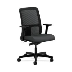 HON HONIT102SX23 Ignition Mesh Low-Back Office/Computer Chair, Adjustable Arms, Carbon Fabric