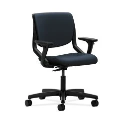 HON HONMT102WP37 Motivate Onyx Shell Navy Upholstered Back Office/Computer Chair W/Adjustable Arms