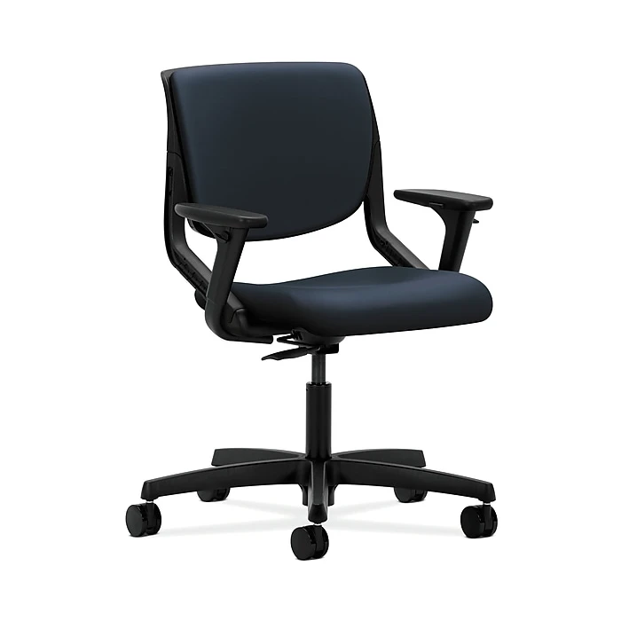 HON HONMT102WP37 Motivate Onyx Shell Navy Upholstered Back Office/Computer Chair W/Adjustable Arms 3 HON HONMT102WP37 Motivate Onyx Shell Navy Upholstered Back Office/Computer Chair W/Adjustable Arms