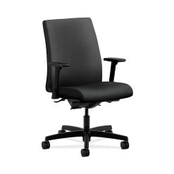 HON HONIT202NR10 Ignition Onyx Upholstery Low-Back Office/Computer Chair With Adjustable Arms