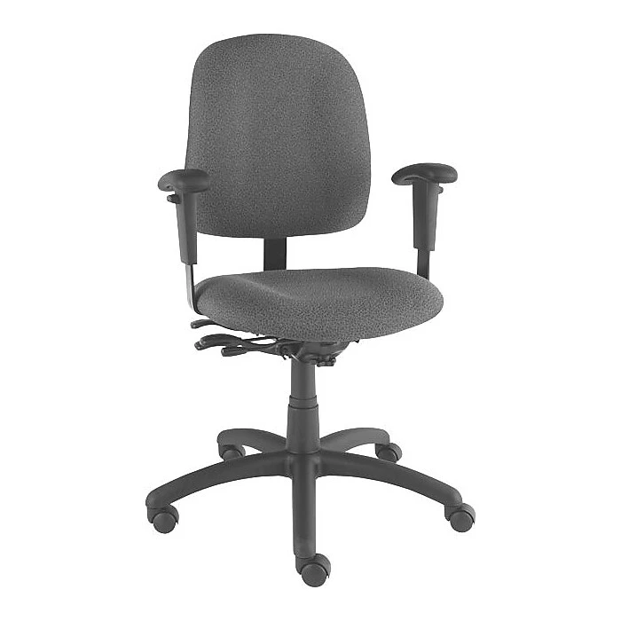 Global Goal Low-Back Multitilter Chair, Black, Seat: 20"W X 17"D, Back: 18 1/2"W X 18"-21"H 3 Global Goal Low-Back Multitilter Chair, Black, Seat: 20"W X 17"D, Back: 18 1/2"W X 18"-21"H