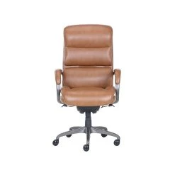 Office Chairs Shop 23 La-Z-Boy Aberdeen Ergonomic Bonded Leather Swivel Computer And Desk Chair, Camel (51545-CAM)