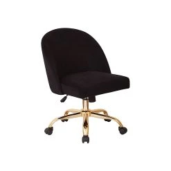 Avenue Six Layton Velvet Swivel Office Chair, Black/Gold (FL3224G-B62) -Office Chairs Shop unnamed file 1479