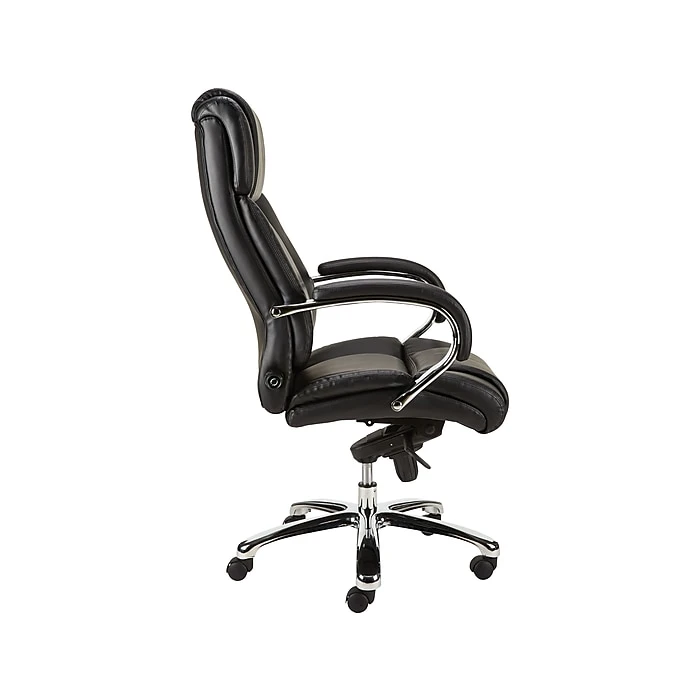 Staples Sonada Bonded Leather Computer And Desk Chair, Black (28358) 6 Staples Sonada Bonded Leather Computer And Desk Chair, Black (28358) - Image 4