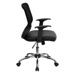 Flash Furniture Mid Back Office Chair With Mesh Back And Italian Leather Seat, Black -Office Chairs Shop unnamed file 1511