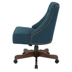 Inspired By Bassett Rebecca Office Chair With Dark Espresso Finish Base And Klein Azure Fabric (BP-REBEX-K14) -Office Chairs Shop unnamed file 1530