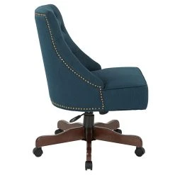 Inspired By Bassett Rebecca Office Chair With Dark Espresso Finish Base And Klein Azure Fabric (BP-REBEX-K14) -Office Chairs Shop unnamed file 1531