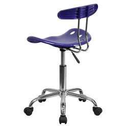Flash Furniture Chrome Low Back Computer Task Chair With Tractor Seat, Vibrant Deep Blue -Office Chairs Shop unnamed file 1542