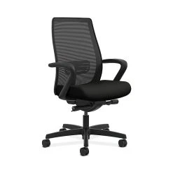 HON HONLWIM2FWP40 Endorse Collection Black Mesh Mid-Back Office/Computer Chair With Fixed Arms