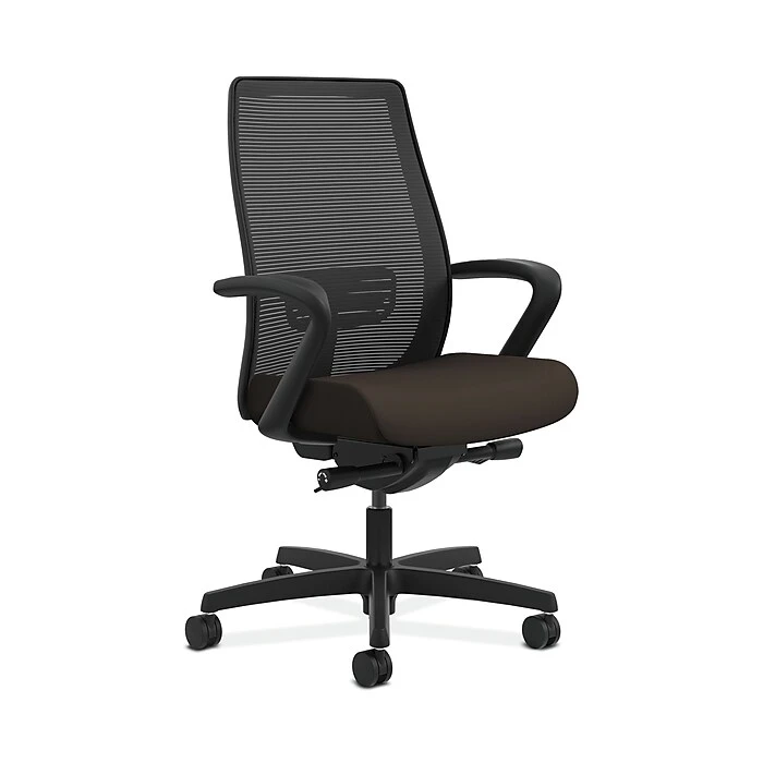 HON HONLWIM2FCU49 Endorse Collection Mesh Mid-Back Office/PC Chair, Fixed Arms, Espresso Fabric 3 HON HONLWIM2FCU49 Endorse Collection Mesh Mid-Back Office/PC Chair, Fixed Arms, Espresso Fabric