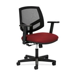 HON® HON5711AGA42 Volt® Fabric Mesh Back Office Chair With Adjustable Arms, Crimson