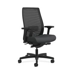 HON HONLWIM2ASX23 Endorse Collection Mesh Mid-Back Office/Computer Chair, Adj. Arms, Carbon Fabric