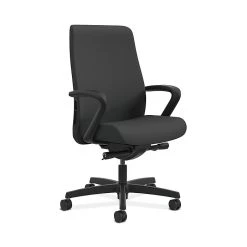HON HONLWU2FCU19 Endorse Collection Mid-Back Office/Computer Chair, Fixed Arms, Iron Ore Fabric