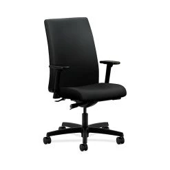 HON HONIW114UR10 Ignition Mid-Back Office/Computer Chair, Adjustable Arms, Black Fabric