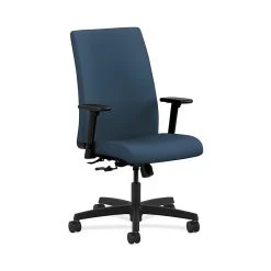 HON Ignition HONIW102SX05 Fabric Mid-Back Office/Computer Chair, Adjustable Arms, Jet