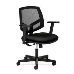 HON® HON5711AGA10 Volt® Fabric Mesh Back Office Chair With Adjustable Arms, Black