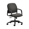 HON HON4001AI10T Solutions Seating Fabric-Upholster High-Back Office/PC Chair, Fixed Arms, Onyx