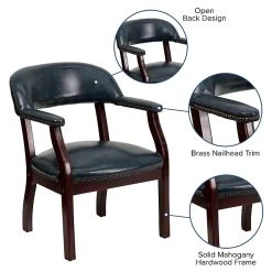 Flash Furniture Vinyl Mid Back Luxurious Conference Chair, Navy -Office Chairs Shop unnamed file 1741