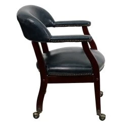 Flash Furniture Vinyl Mid Back Luxurious Conference Chair With Casters, Blue -Office Chairs Shop unnamed file 1755