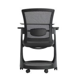 Eurotech SKTRN-BLK Eduskate Mesh Conference Chair, Fixed Arms, Black
