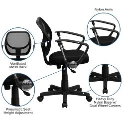 Flash Furniture Mesh Computer And Desk Chair, Black (WA-3074-BK-A-GG) -Office Chairs Shop unnamed file 180