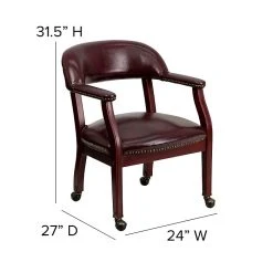 Flash Furniture Vinyl Mid Back Luxurious Conference Chair With Casters, Oxblood -Office Chairs Shop unnamed file 1811