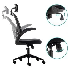 Urban Factory ERGO Simple Ergonomic Adjustable Office Chair, Black (ESC05UF) -Office Chairs Shop unnamed file 1940