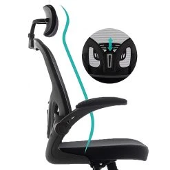 Urban Factory ERGO Simple Ergonomic Adjustable Office Chair, Black (ESC05UF) -Office Chairs Shop unnamed file 1943