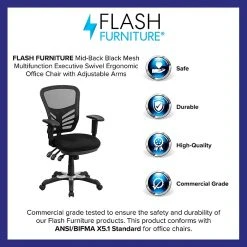 Flash Furniture Mesh Executive Chair, Black (HL-0001-GG) -Office Chairs Shop unnamed file 2019