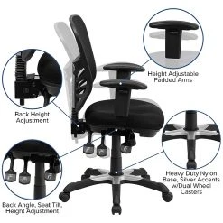 Flash Furniture Mesh Executive Chair, Black (HL-0001-GG) -Office Chairs Shop unnamed file 2021