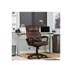 Serta Hannah I Bonded Leather Executive Chair, Biscuit (43670G) -Office Chairs Shop unnamed file 2032