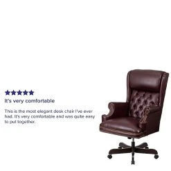 Flash Furniture Leathersoft Traditional Executive Chair, Burgundy (CIJ600BY) -Office Chairs Shop unnamed file 2060