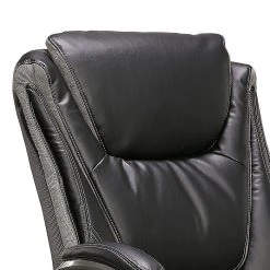 Serta Big & Tall Ergonomic Bonded Leather Swivel Executive Chair, Black/Silver (44951) -Office Chairs Shop unnamed file 2081