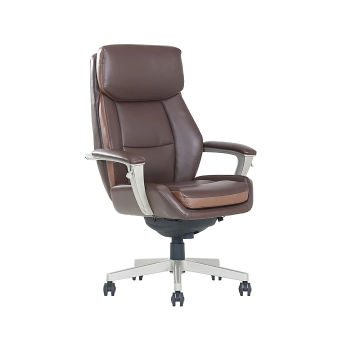 La-Z-Boy Alton Ergonomic Bonded Leather Swivel Executive Chair, Brown (51544-BRN) 4 La-Z-Boy Alton Ergonomic Bonded Leather Swivel Executive Chair, Brown (51544-BRN) - Image 2