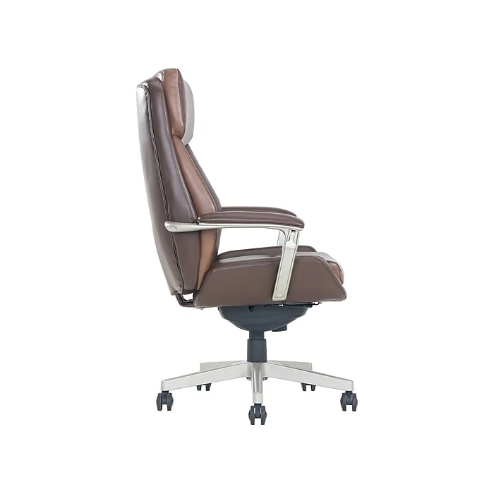 La-Z-Boy Alton Ergonomic Bonded Leather Swivel Executive Chair, Brown (51544-BRN) 5 La-Z-Boy Alton Ergonomic Bonded Leather Swivel Executive Chair, Brown (51544-BRN) - Image 3