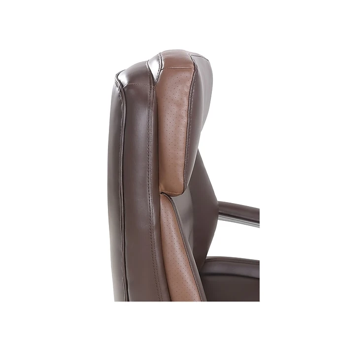 La-Z-Boy Alton Ergonomic Bonded Leather Swivel Executive Chair, Brown (51544-BRN) 8 La-Z-Boy Alton Ergonomic Bonded Leather Swivel Executive Chair, Brown (51544-BRN) - Image 6