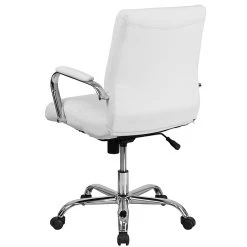 Flash Furniture Mid-Back Leather Executive Swivel Office Chair With Chrome Arms, White (GO-2286M-WH-GG) -Office Chairs Shop unnamed file 2107