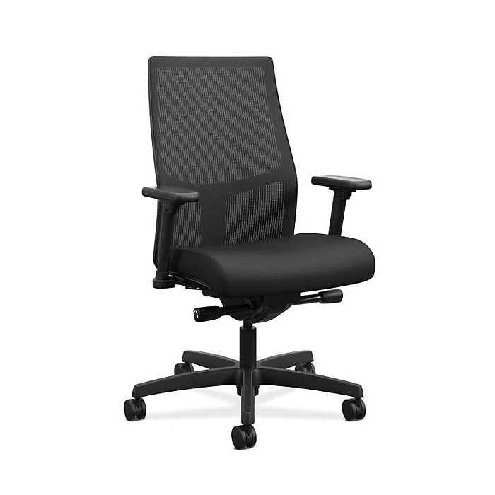 HON Ignition 2.0 Mesh Back Fabric Computer And Desk Chair, Black (HIWMMKD.Y2.A.H.IM.CU10.NL.SB.T) 3 HON Ignition 2.0 Mesh Back Fabric Computer And Desk Chair, Black (HIWMMKD.Y2.A.H.IM.CU10.NL.SB.T)