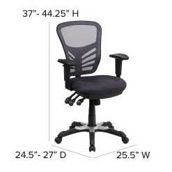 Flash Furniture Mesh Executive Chair, Dark Gray (HL0001DKGY) -Office Chairs Shop unnamed file 2127