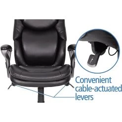 Serta AIR Bonded Leather Executive Chair, Black (CHR200100) -Office Chairs Shop unnamed file 2140