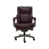 La-Z-Boy Harnett Ergonomic Faux Leather Swivel Executive Chair, Coffee (46253B)