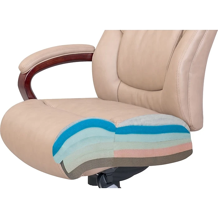 La-Z-Boy Miramar ComfortCore Traditions Executive Office Chair, Taupe (45835) 7 La-Z-Boy Miramar ComfortCore Traditions Executive Office Chair, Taupe (45835) - Image 5