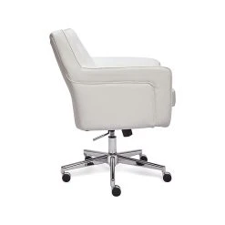 Serta Style Ashland Faux Leather Swivel Computer And Desk Chair, White (47140E) -Office Chairs Shop unnamed file 219