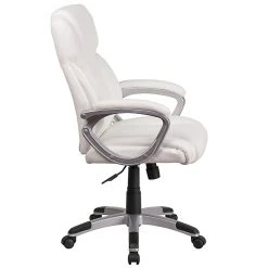 Flash Furniture Faux Leather Mid-Back Executive Office Chair, White (GO2236MWH) -Office Chairs Shop unnamed file 2207