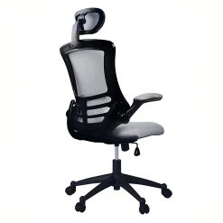 Techni Mobili Executive High Back Mesh Chair, Silver/Grey -Office Chairs Shop unnamed file 2211