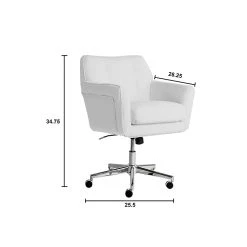 Serta Style Ashland Faux Leather Swivel Computer And Desk Chair, White (47140E) -Office Chairs Shop unnamed file 222