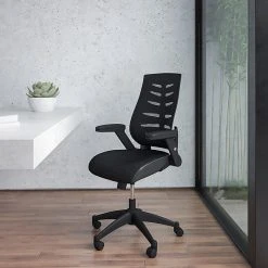 Flash Furniture Designer Mesh High Back Exec Swivel Office Chair W/Height Adj Flip-Up Arms, Black (BLZP809BK) -Office Chairs Shop unnamed file 2242